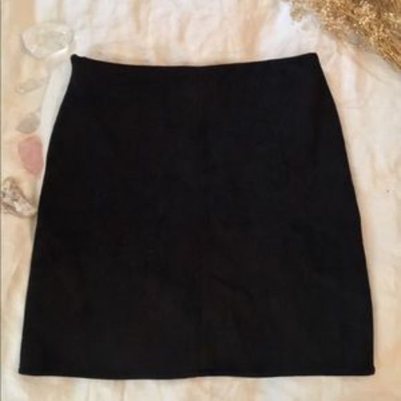 Missguided bonded faux suede mini skirt black NWT - Picture 2 of 3